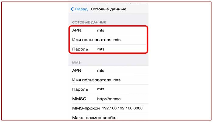 Настройки интернет мтс вручную dns